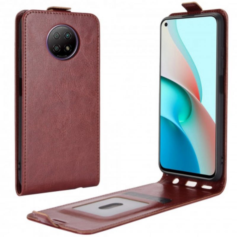 Folio Cover Xiaomi Redmi Note 9 5G Custodia in pelle Ribalta Verticale Effetto Pelle