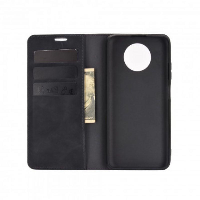 Folio Cover Xiaomi Redmi Note 9 5G Custodia in pelle Tocco Di Pelle