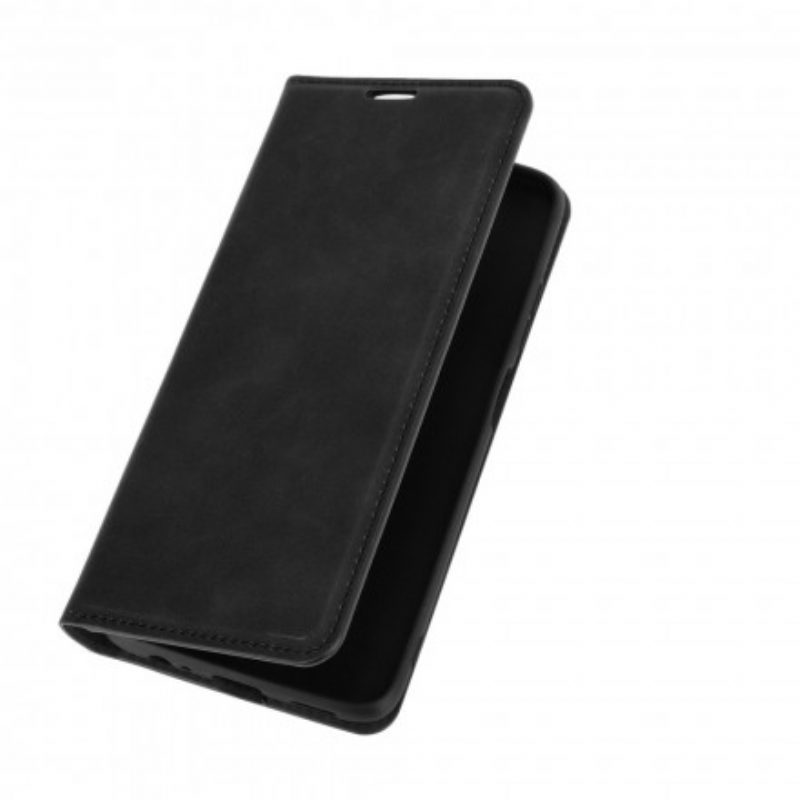 Folio Cover Xiaomi Redmi Note 9 5G Custodia in pelle Tocco Di Pelle