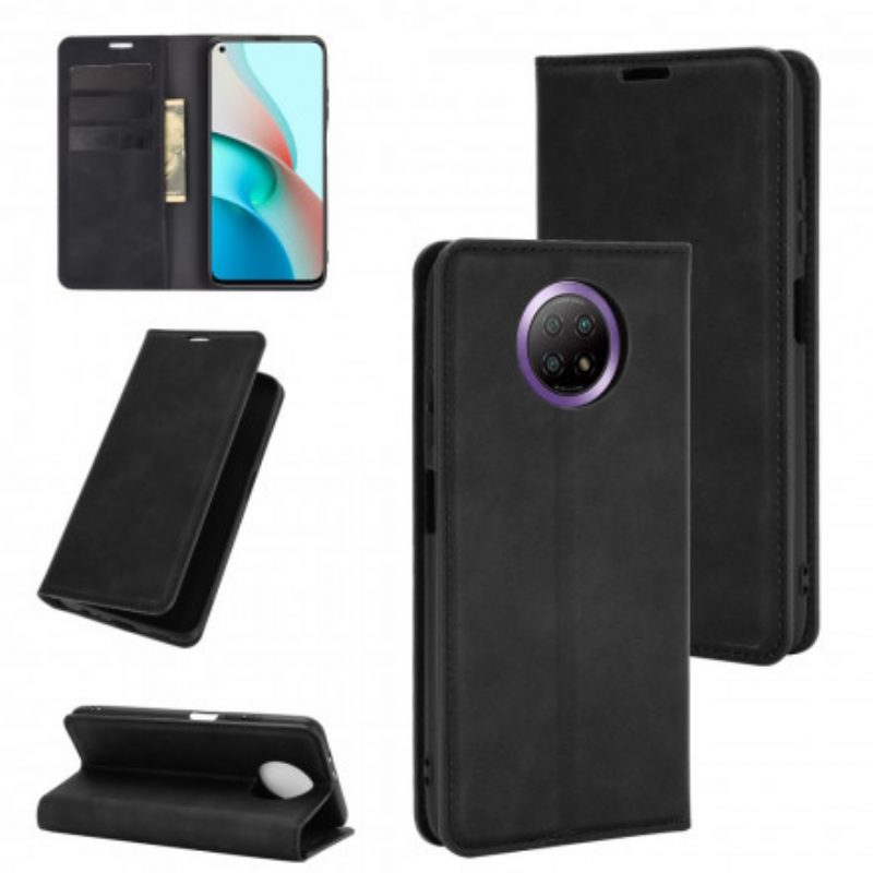 Folio Cover Xiaomi Redmi Note 9 5G Custodia in pelle Tocco Di Pelle