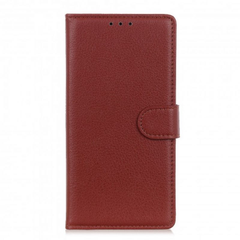 Folio Cover Xiaomi Redmi Note 9 5G Litchi Tradizionale