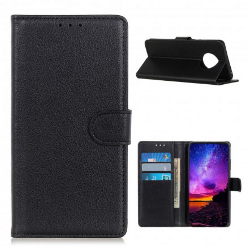 Folio Cover Xiaomi Redmi Note 9 5G Litchi Tradizionale