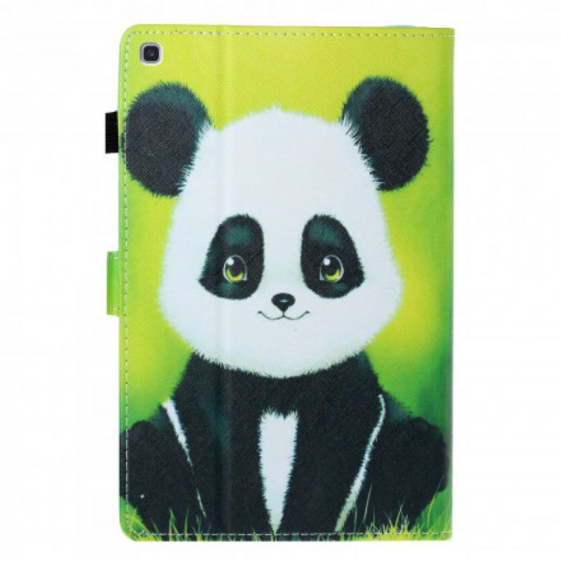 Custodia A Portafoglio Samsung Galaxy Tab A7 (2020) Panda Carino