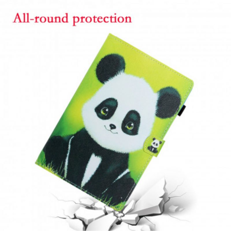 Custodia A Portafoglio Samsung Galaxy Tab A7 (2020) Panda Carino