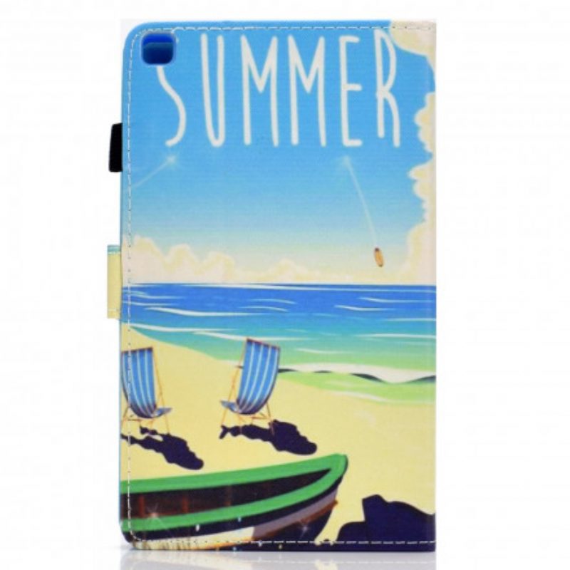 Custodia A Portafoglio Samsung Galaxy Tab A7 (2020) Spiaggia