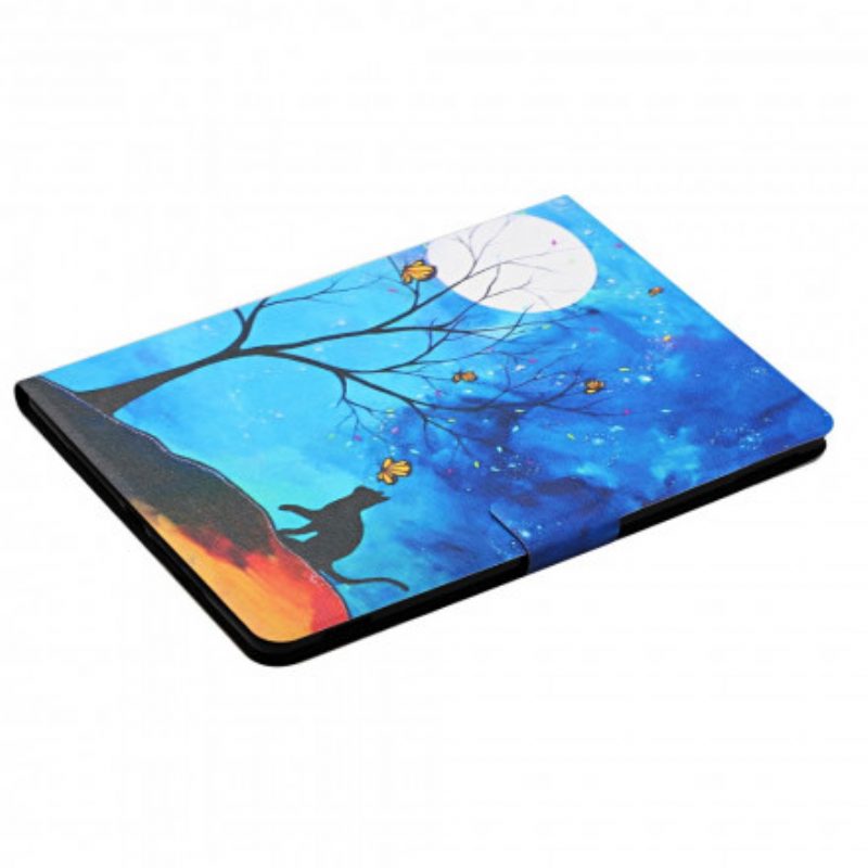 Custodia in pelle Samsung Galaxy Tab A7 (2020) Albero Alla Luna E Al Sole