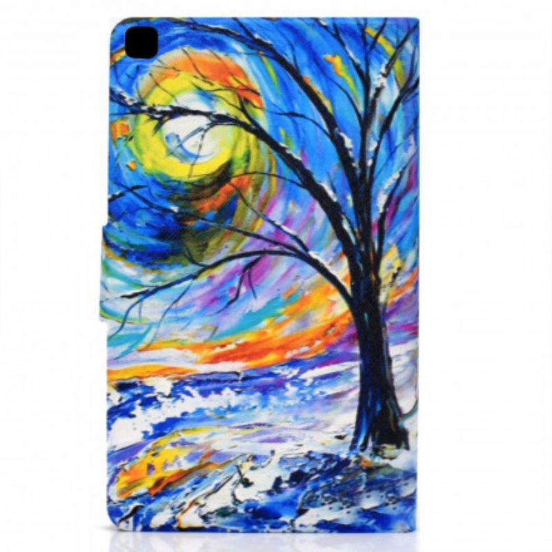 Custodia in pelle Samsung Galaxy Tab A7 (2020) Arte Dell'albero