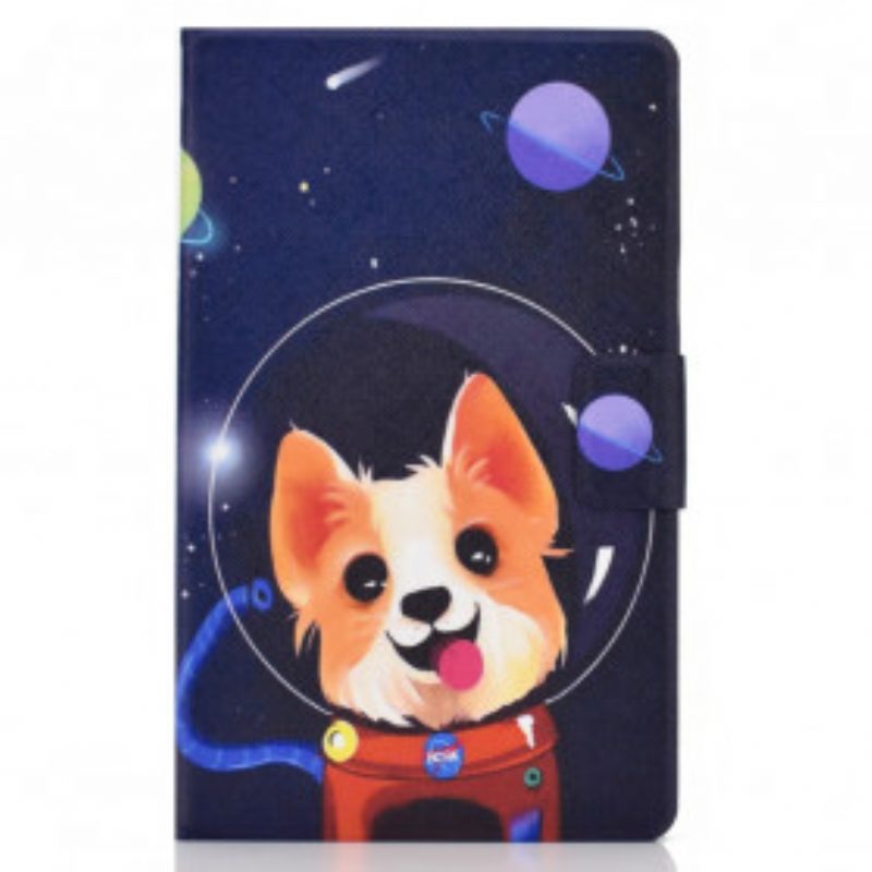 Custodia in pelle Samsung Galaxy Tab A7 (2020) Cane Spaziale