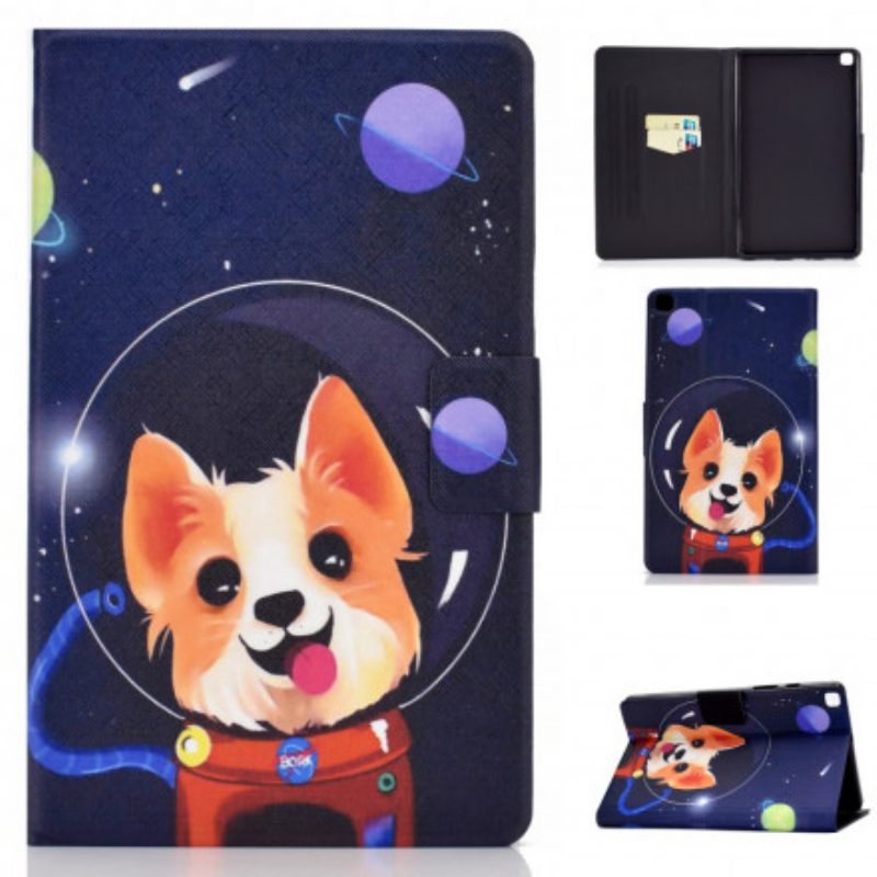 Custodia in pelle Samsung Galaxy Tab A7 (2020) Cane Spaziale