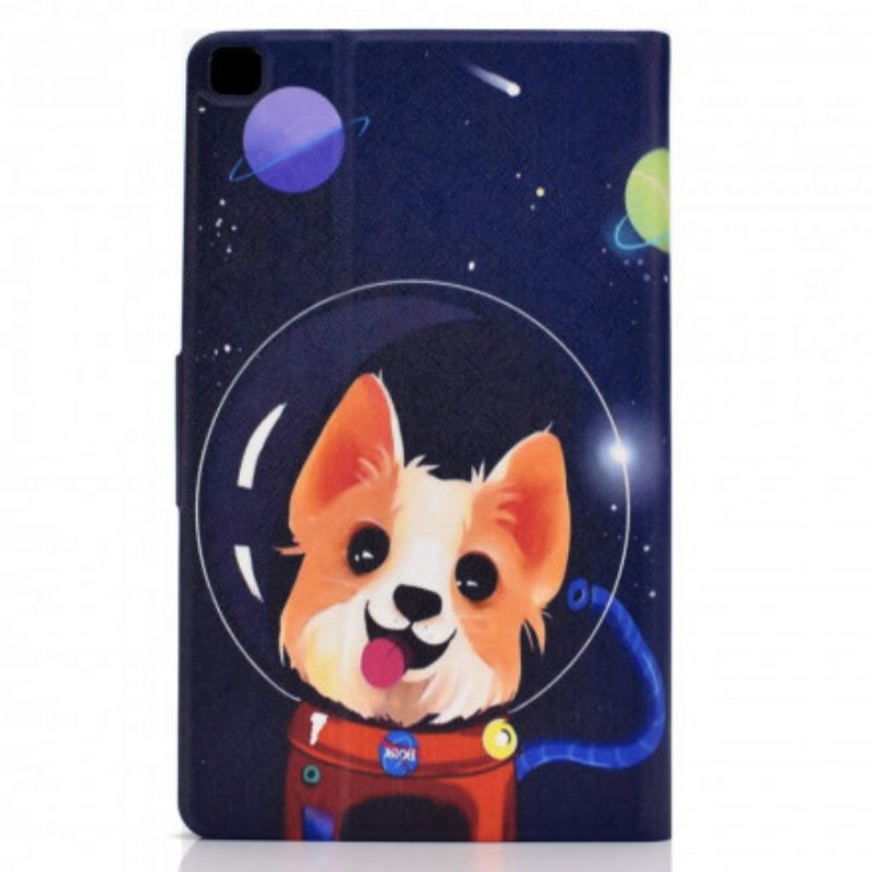 Custodia in pelle Samsung Galaxy Tab A7 (2020) Cane Spaziale