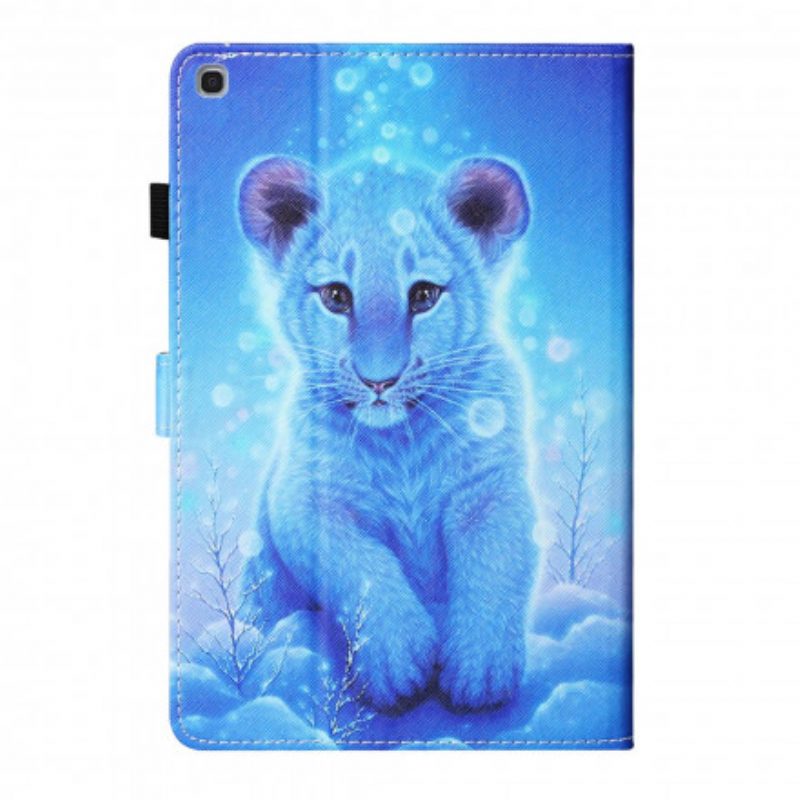 Custodia in pelle Samsung Galaxy Tab A7 (2020) Cucciolo Di Tigre