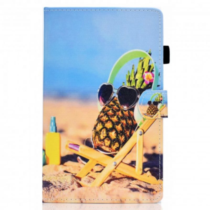 Custodia in pelle Samsung Galaxy Tab A7 (2020) Divertimento In Spiaggia