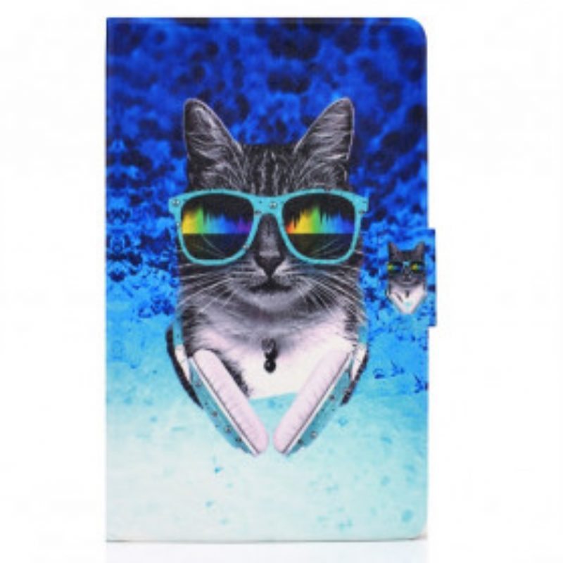 Custodia in pelle Samsung Galaxy Tab A7 (2020) Dj Cat