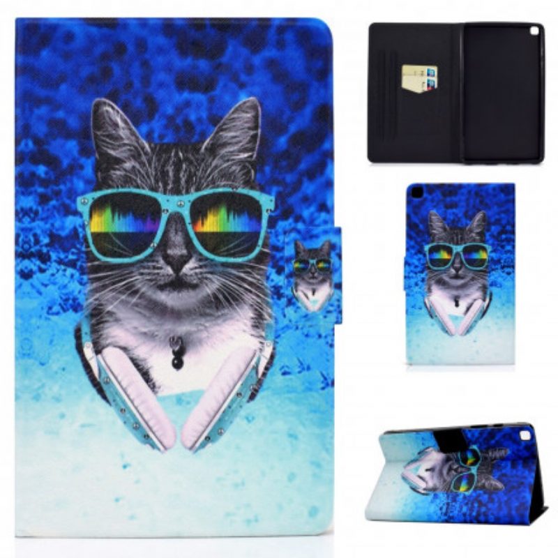 Custodia in pelle Samsung Galaxy Tab A7 (2020) Dj Cat