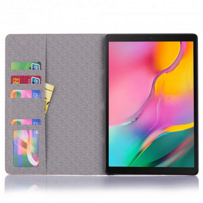 Custodia in pelle Samsung Galaxy Tab A7 (2020) Effetto Pelle Di Coccodrillo