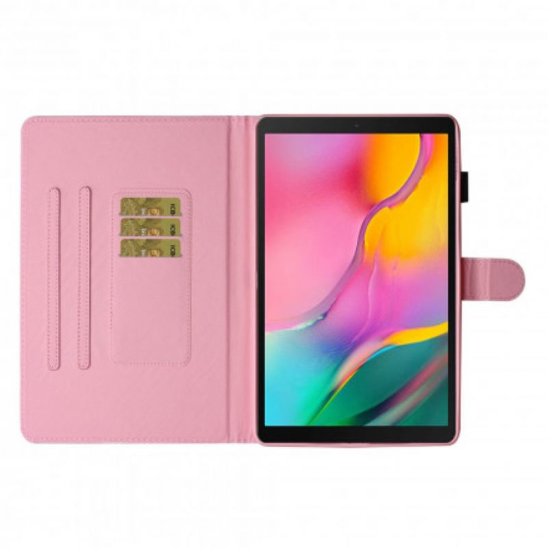 Custodia in pelle Samsung Galaxy Tab A7 (2020) Elefante Innamorato