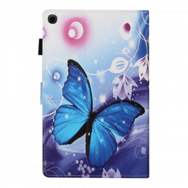 Custodia in pelle Samsung Galaxy Tab A7 (2020) Falena Lunare