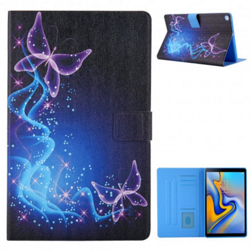 Custodia in pelle Samsung Galaxy Tab A7 (2020) Farfalle Colorate