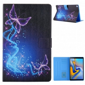 Custodia in pelle Samsung Galaxy Tab A7 (2020) Farfalle Colorate
