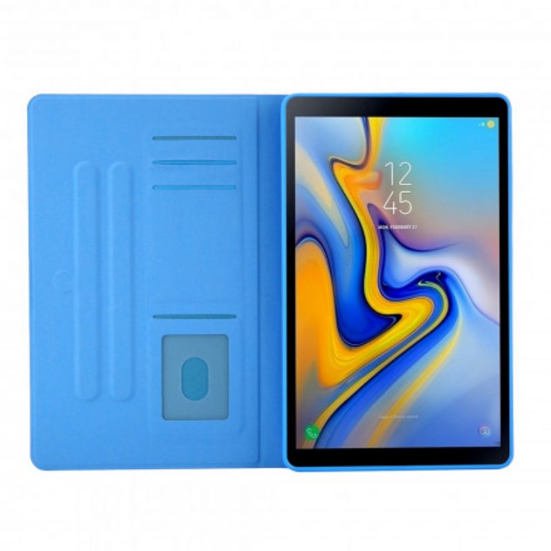 Custodia in pelle Samsung Galaxy Tab A7 (2020) Farfalle Colorate