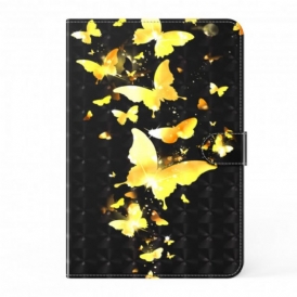 Custodia in pelle Samsung Galaxy Tab A7 (2020) Farfalle Spot Light