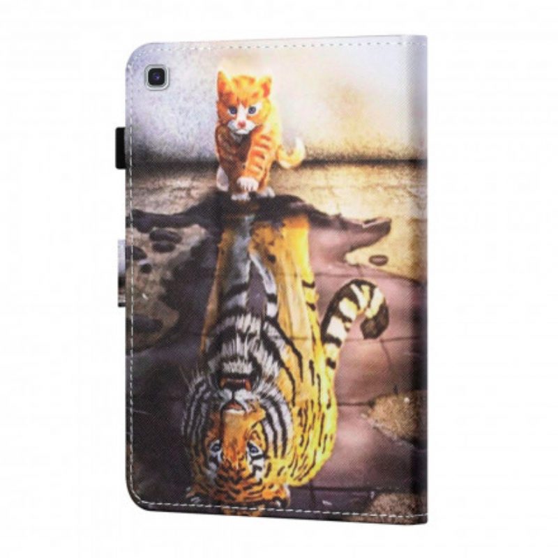 Custodia in pelle Samsung Galaxy Tab A7 (2020) Gattino Arte