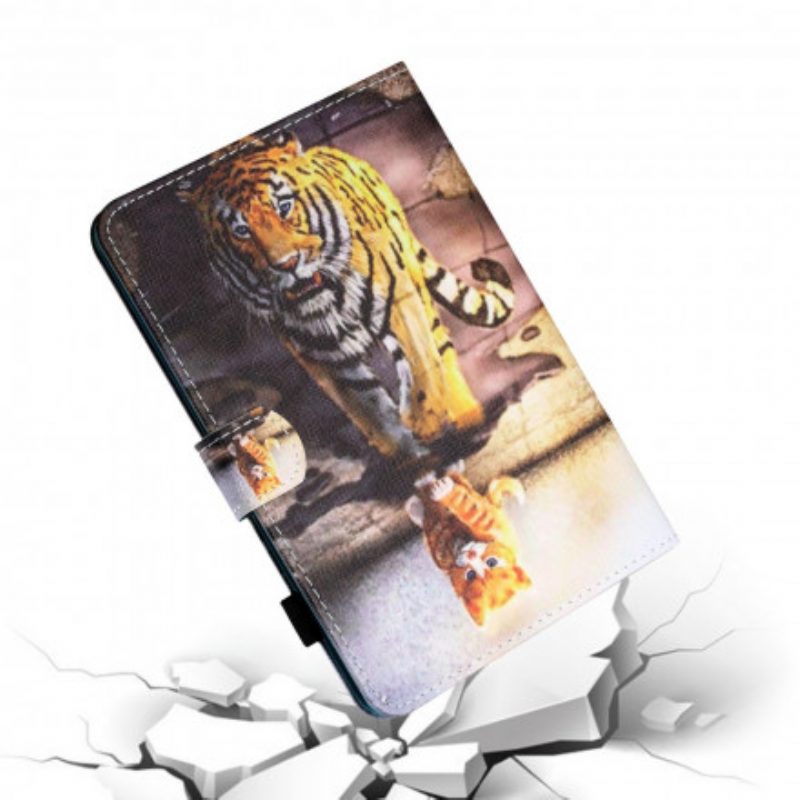 Custodia in pelle Samsung Galaxy Tab A7 (2020) Gattino Arte