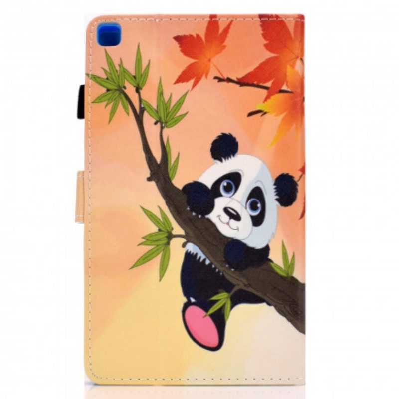 Custodia in pelle Samsung Galaxy Tab A7 (2020) Panda Carino