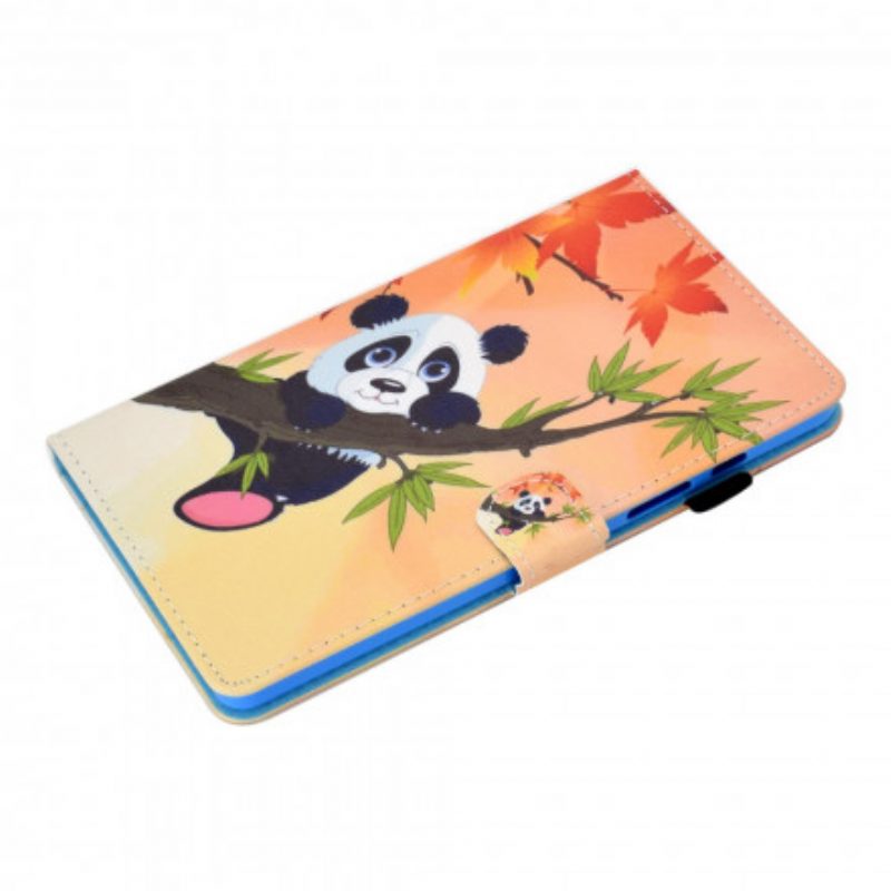 Custodia in pelle Samsung Galaxy Tab A7 (2020) Panda Carino