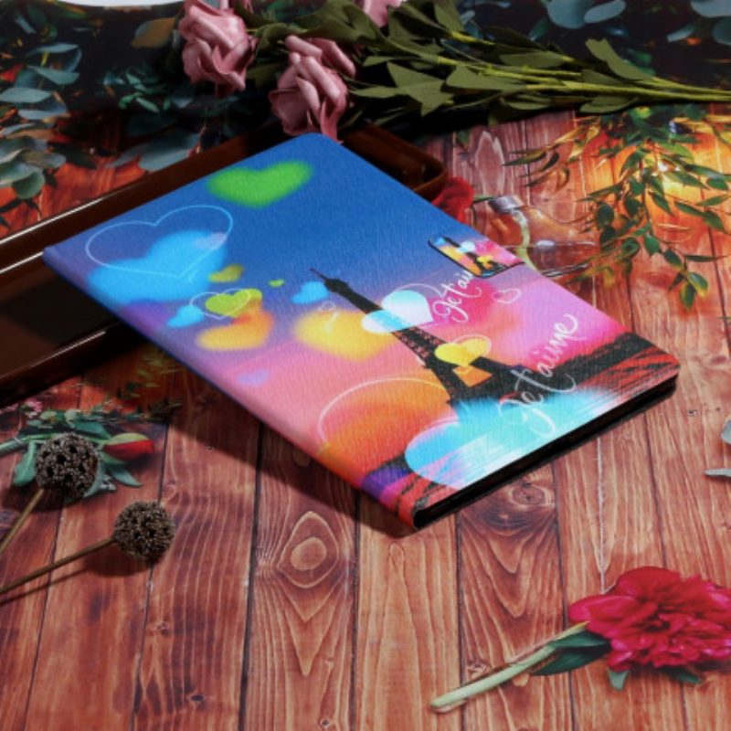 Custodia in pelle Samsung Galaxy Tab A7 (2020) Parigi Ti Amo