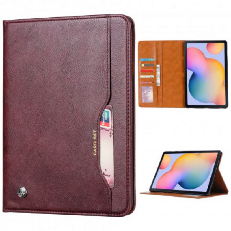 Custodia in pelle Samsung Galaxy Tab A7 (2020) Set Di Carte