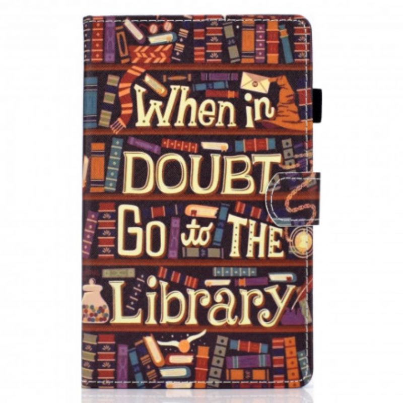 Folio Cover Samsung Galaxy Tab A7 (2020) Biblioteca