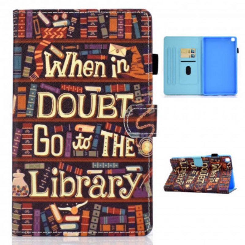 Folio Cover Samsung Galaxy Tab A7 (2020) Biblioteca