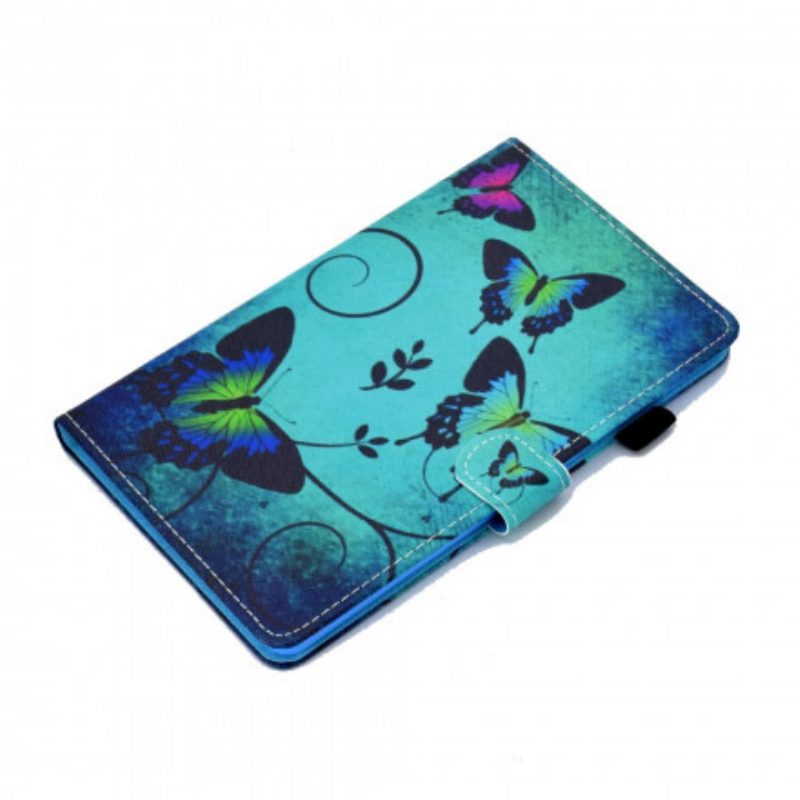 Folio Cover Samsung Galaxy Tab A7 (2020) Farfalle Uniche