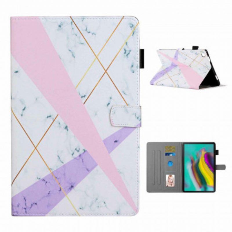 Folio Cover Samsung Galaxy Tab A7 (2020) Geometria Del Marmo