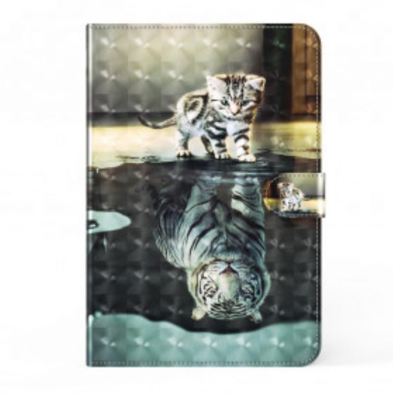 Folio Cover Samsung Galaxy Tab A7 (2020) Il Sogno Del Gatto Del Punto Luminoso