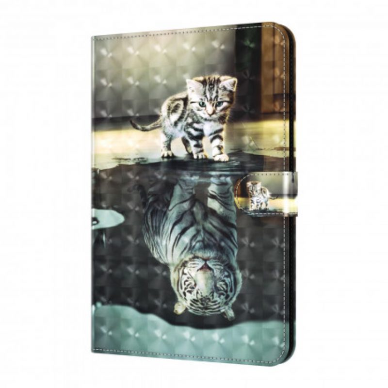 Folio Cover Samsung Galaxy Tab A7 (2020) Il Sogno Del Gatto Del Punto Luminoso