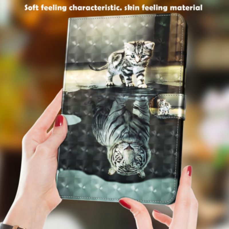 Folio Cover Samsung Galaxy Tab A7 (2020) Il Sogno Del Gatto Del Punto Luminoso