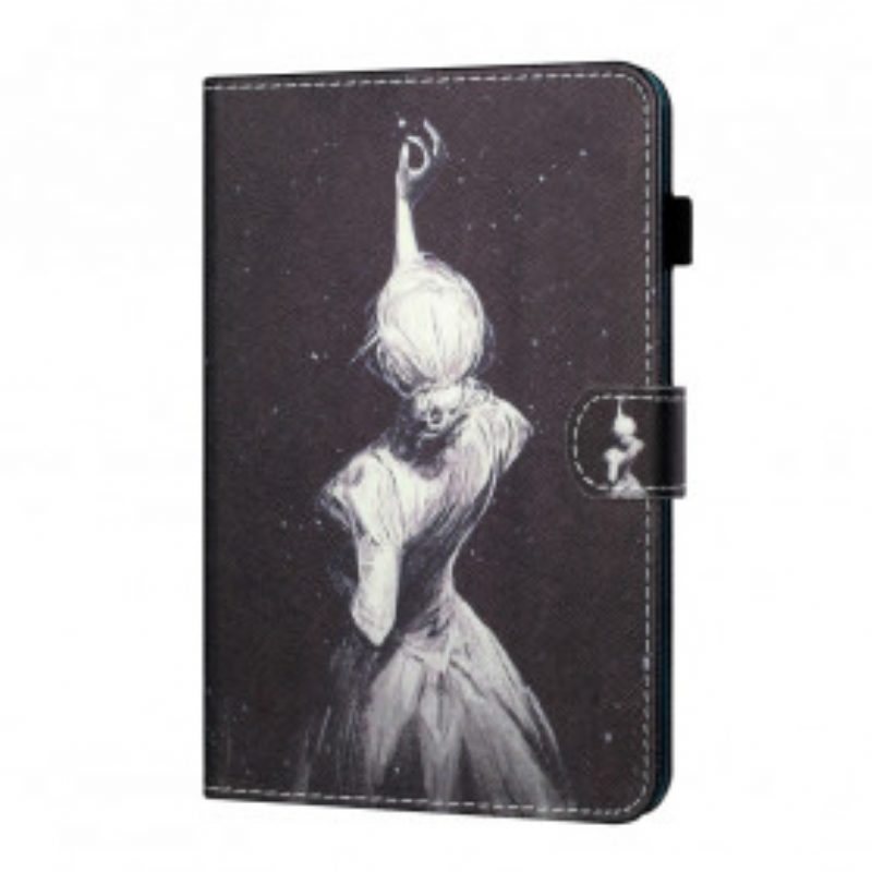 Folio Cover Samsung Galaxy Tab A7 (2020) Ragazza Arte