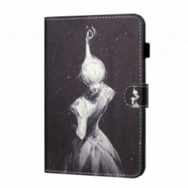 Folio Cover Samsung Galaxy Tab A7 (2020) Ragazza Arte