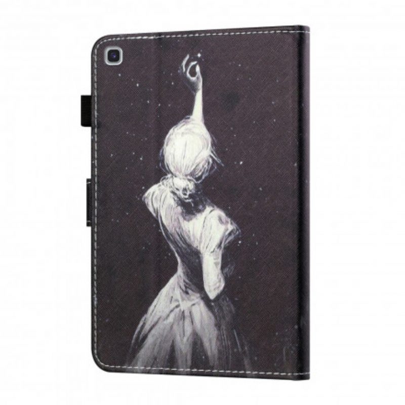 Folio Cover Samsung Galaxy Tab A7 (2020) Ragazza Arte