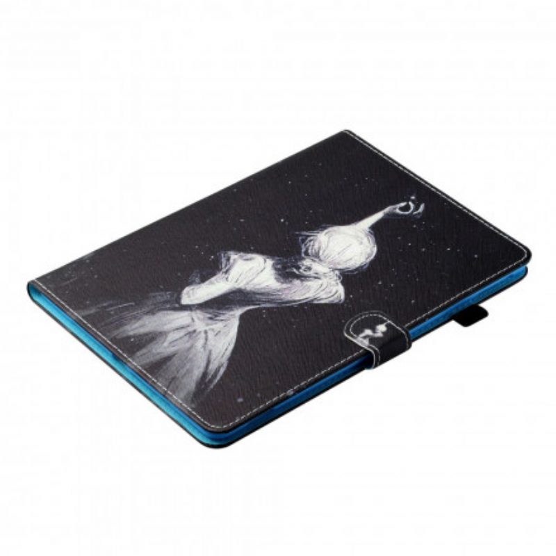 Folio Cover Samsung Galaxy Tab A7 (2020) Ragazza Arte