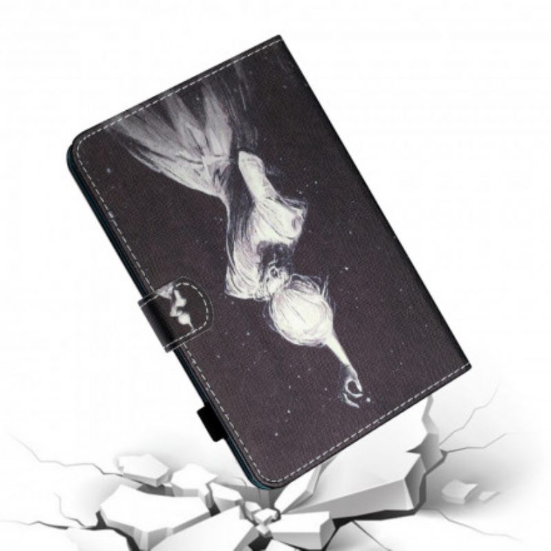 Folio Cover Samsung Galaxy Tab A7 (2020) Ragazza Arte