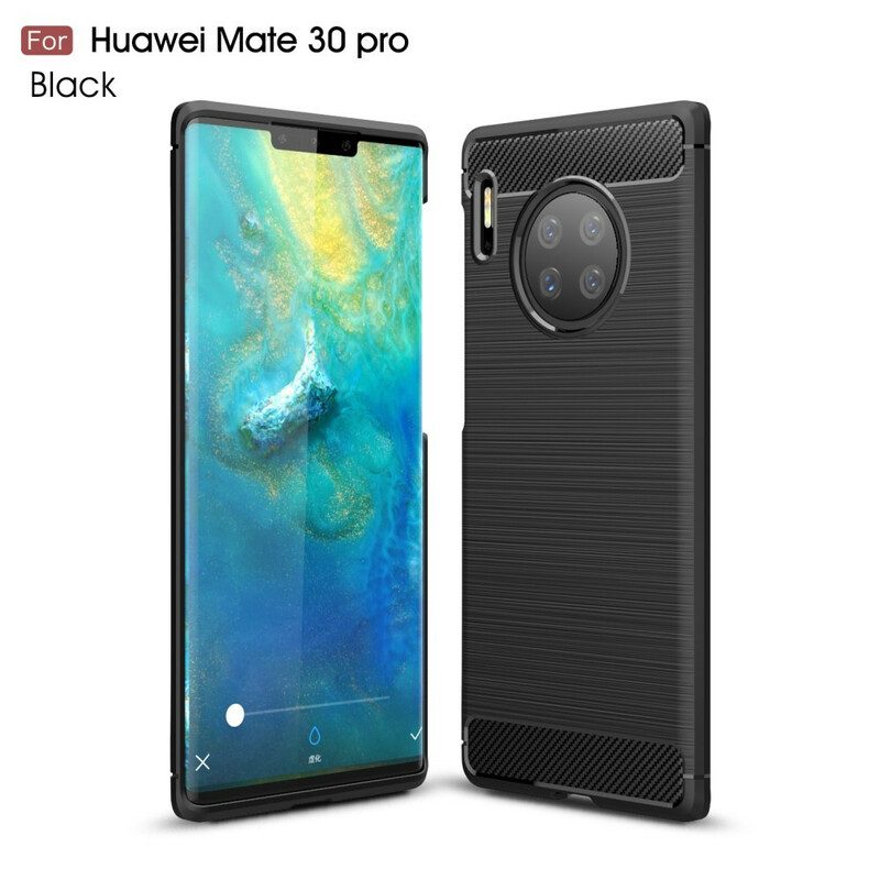 Cover Huawei Mate 30 Pro Fibra Di Carbonio Spazzolata