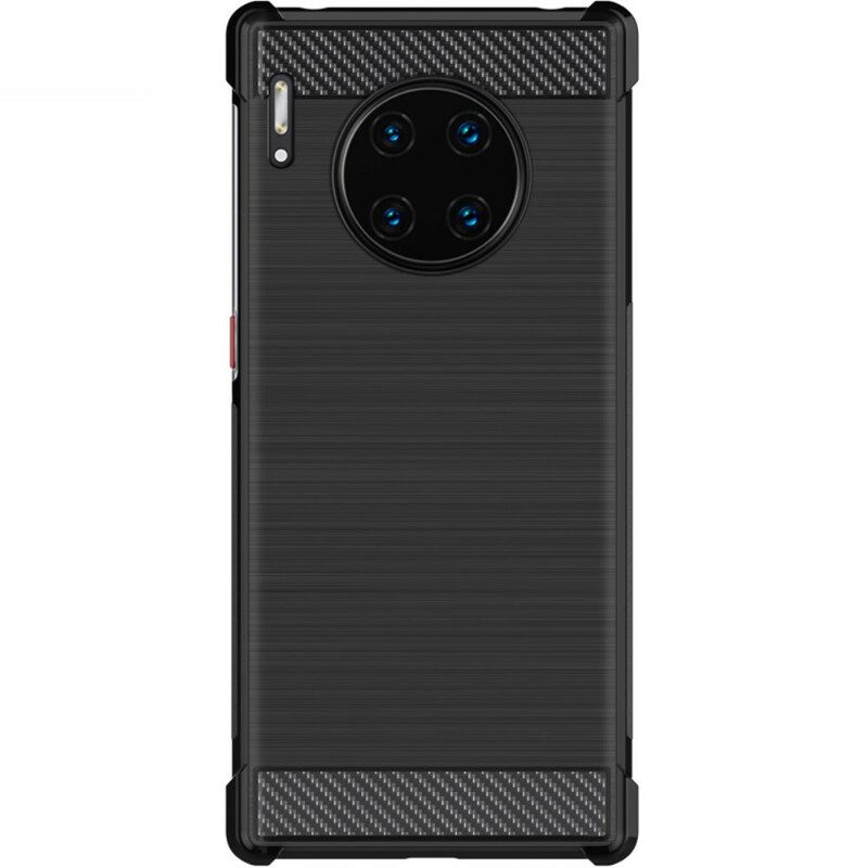 Cover Huawei Mate 30 Pro Imak Serie Vega Fibra Di Carbonio Spazzolato