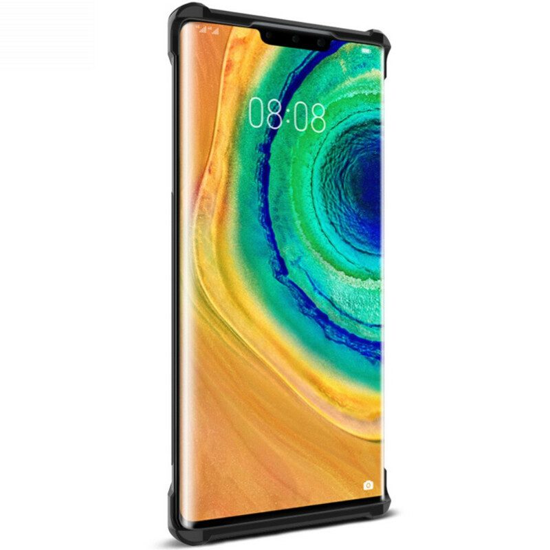 Cover Huawei Mate 30 Pro Imak Serie Vega Fibra Di Carbonio Spazzolato