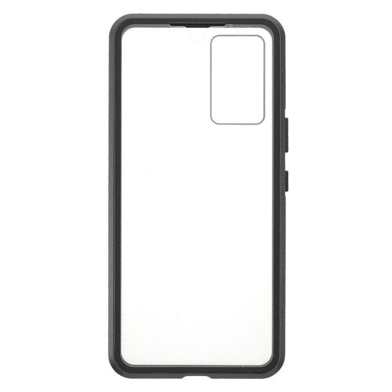 Cover Vivo V21 5G Due Lati In Vetro Temperato Magnetico E Metallo