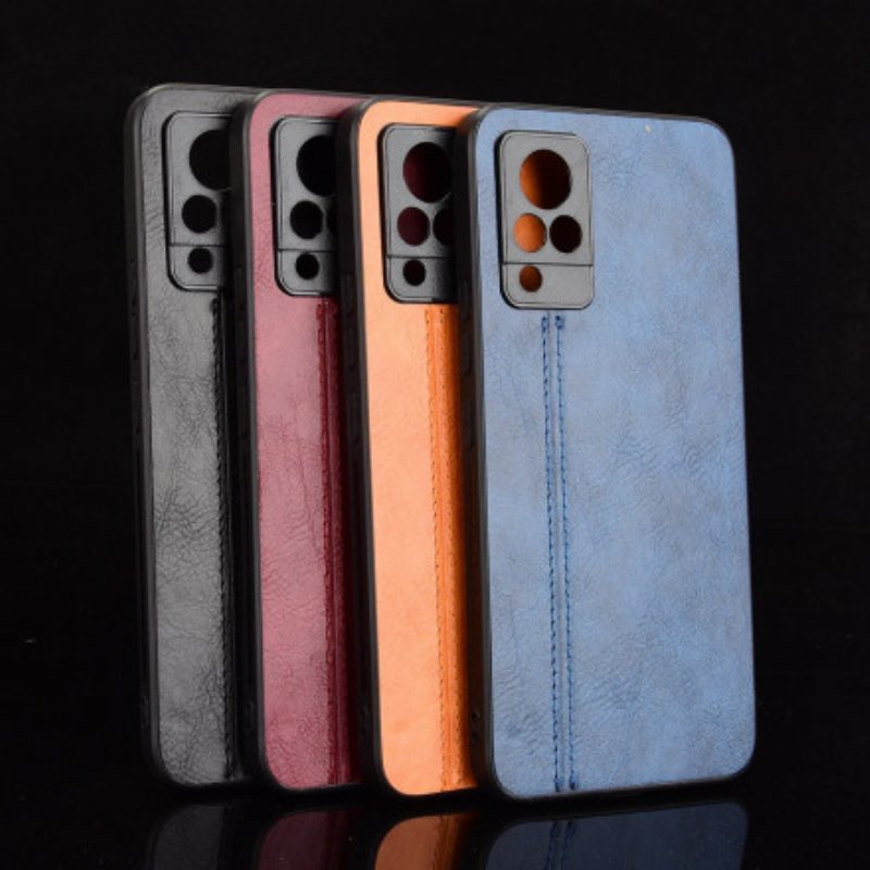 Cover Vivo V21 5G Effetto Pelle Couture