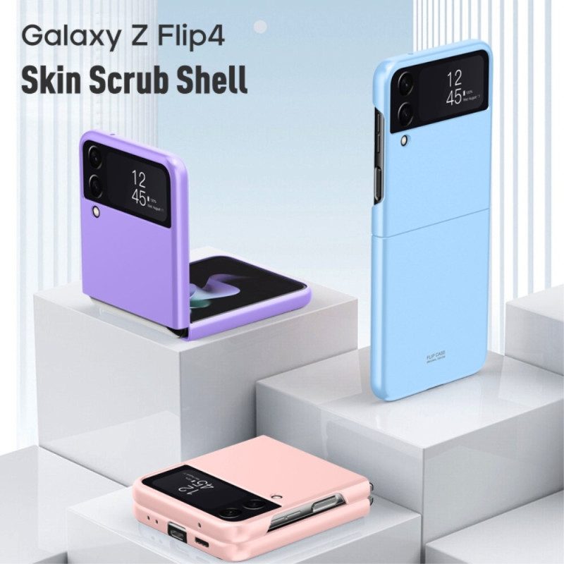 Folio Cover Samsung Galaxy Z Flip 4 Custodia in pelle Classico Rigido