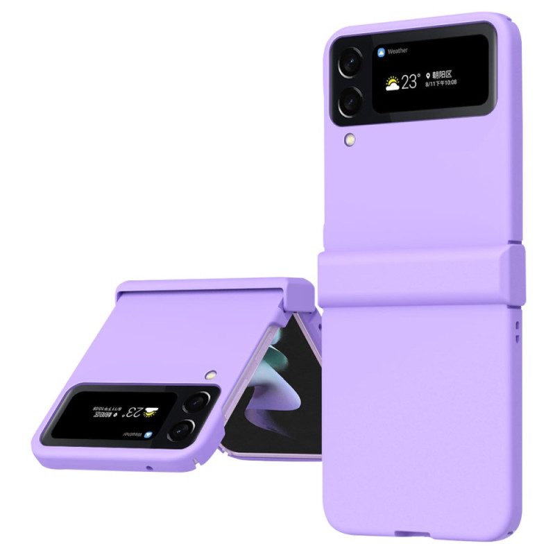 Folio Cover Samsung Galaxy Z Flip 4 Custodia in pelle Opaco Classico